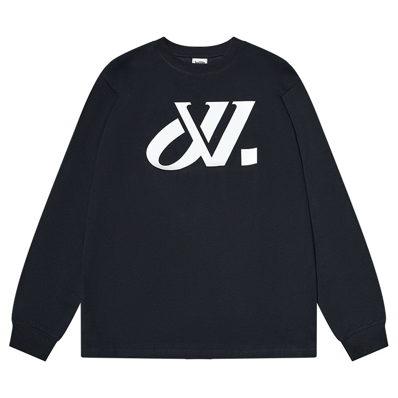 JUST VIBE Basic JV Logo Print Long Sleeve Tee | Face 3 Face