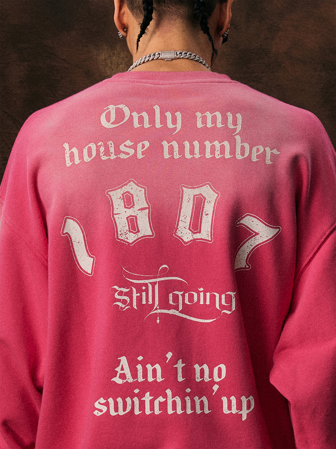 1807 Printed Gradient Vintage Sweatshirt | Face 3 Face