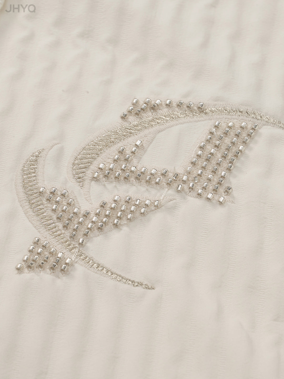 JHYQ Beaded Embroidery Short Sleeved Polo