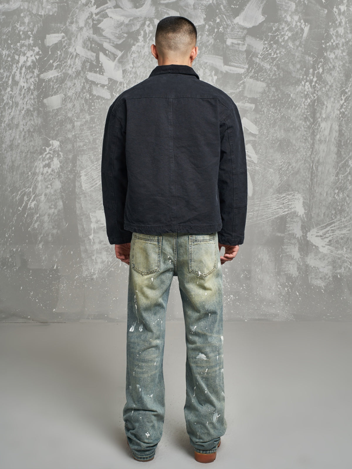 F3F Select Multi Pocket Washed Denim Work Jacket | Face 3 Face