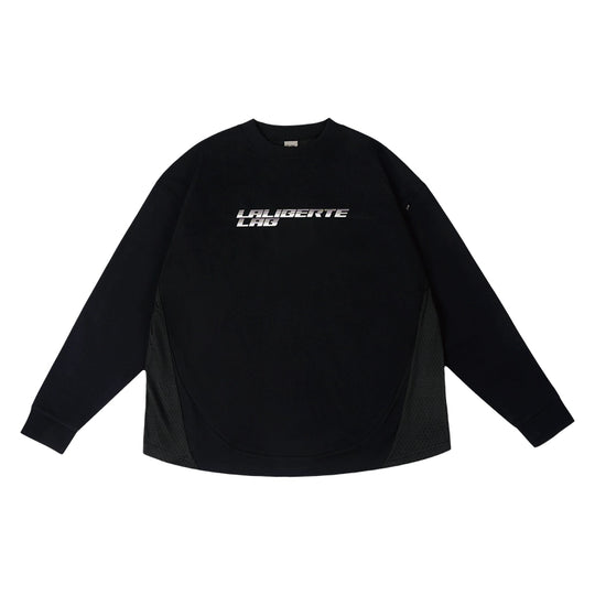 Labt Contrast Structure Mesh Sorona Long Sleeve Tee | Face 3 Face