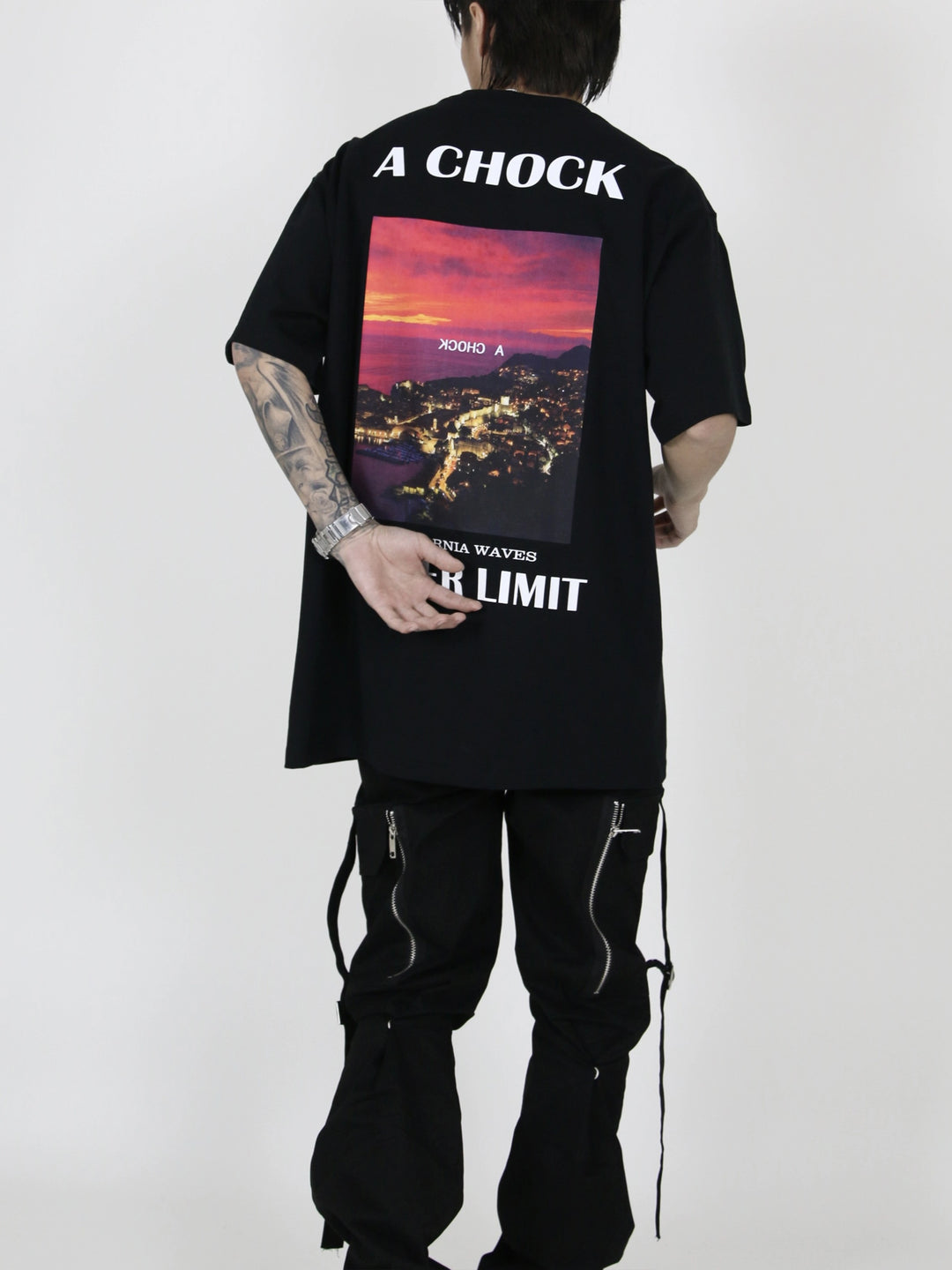Graphic Tee | Achock CALIFORNIA WAVES Landscape Print Tee | Face 3 Face