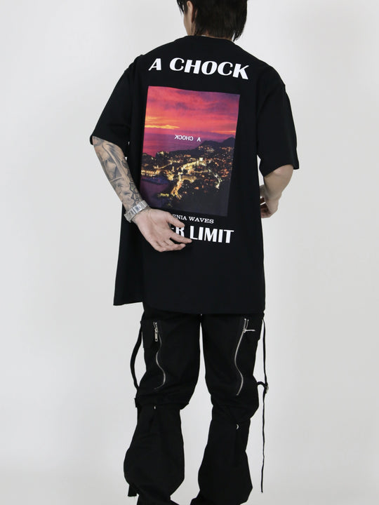 Graphic Tee | Achock CALIFORNIA WAVES Landscape Print Tee | Face 3 Face