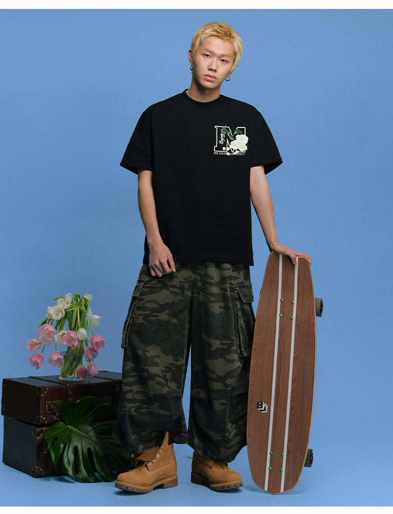 MEDM Big M Rose Flower Logo Tee | Face 3 Face