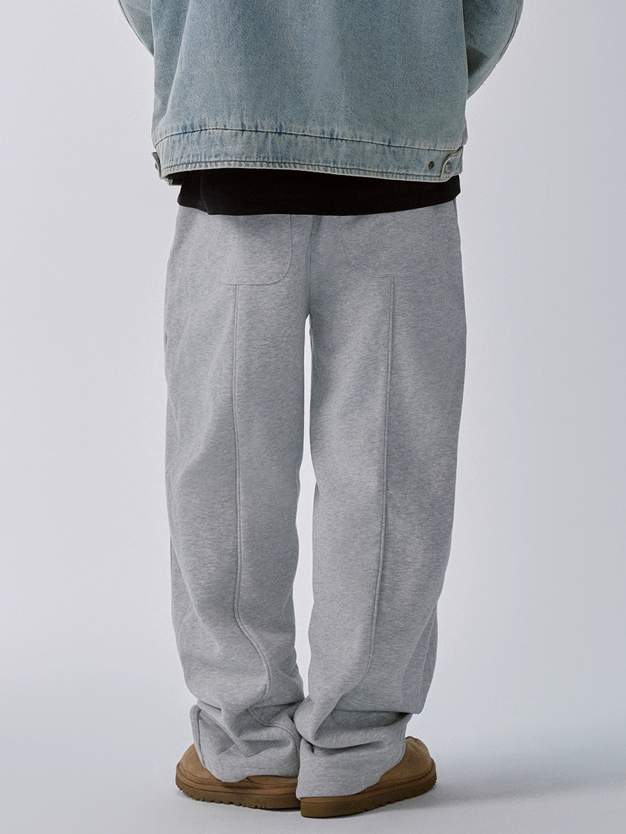 F2CE Stitching Heavyweight Gray Sweatpants | Face 3 Face