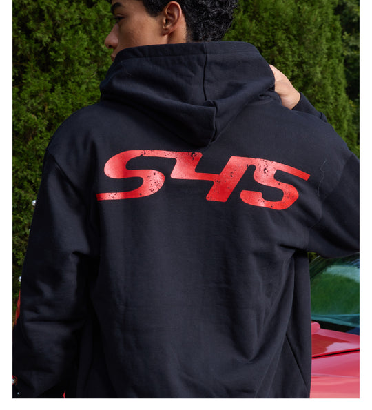 S45 Flame Print Zip Up Hoodie | Face 3 Face