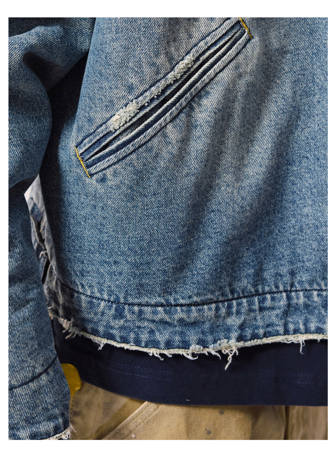 Remedy Washed Denim Zip Up Work Jacket | Face 3 Face