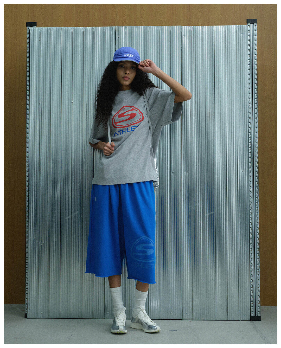 S45 Athletic Logo Distressed Raglan Short Sleeve Tee | Face 3 Face