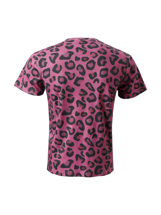 KARMANISTIC Leopard Print Slim Fit Stretch Tee | Face 3 Face