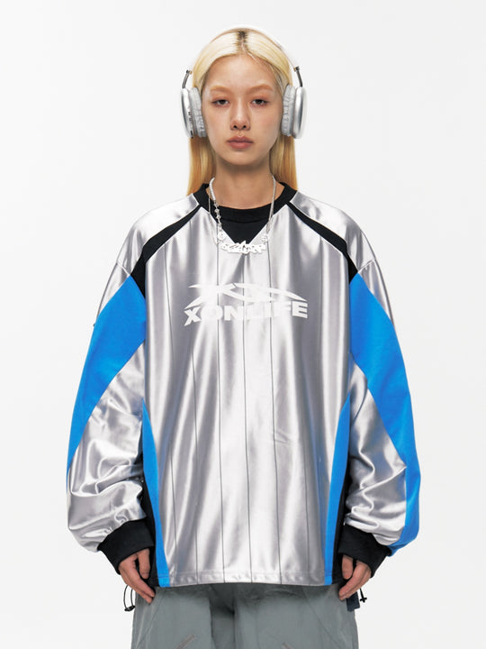 XONLIFE Liquid Metal Silver Stripe Jersey | Face 3 Face