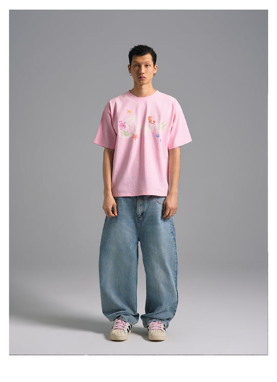 S45 Underwater World Graffiti Print Tee | Face 3 Face