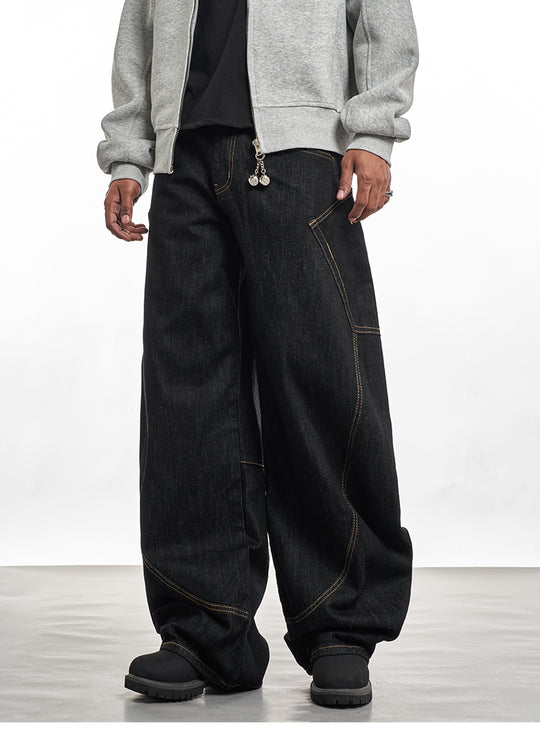 F3F Select Black Balloon Baggy Jeans | Face 3 Face