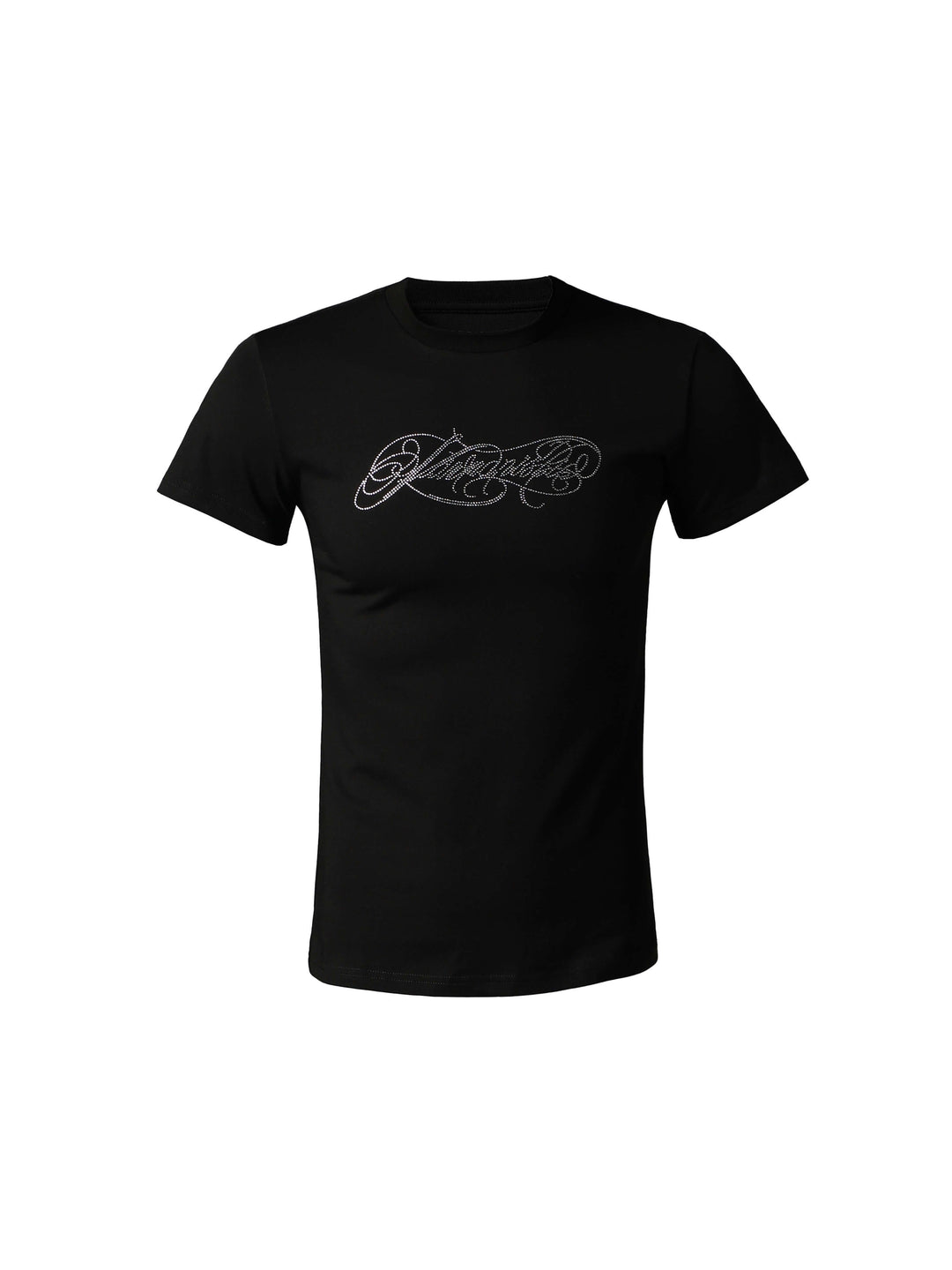 KARMANISTIC Rhinestone Logo Slim Fit Stretch Tee | Face 3 Face