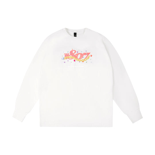 1807 Still Going Diamond Logo Print Long Sleeve Tee | Face 3 Face