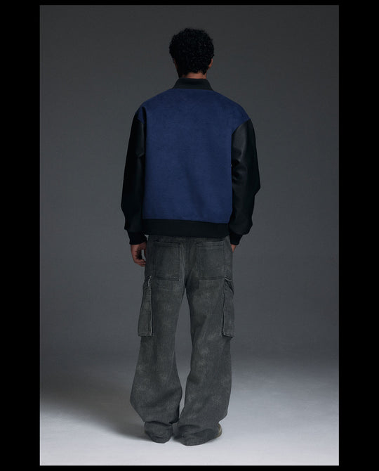 NOVACAM Patchwork Varsity Jacket | Face 3 Face