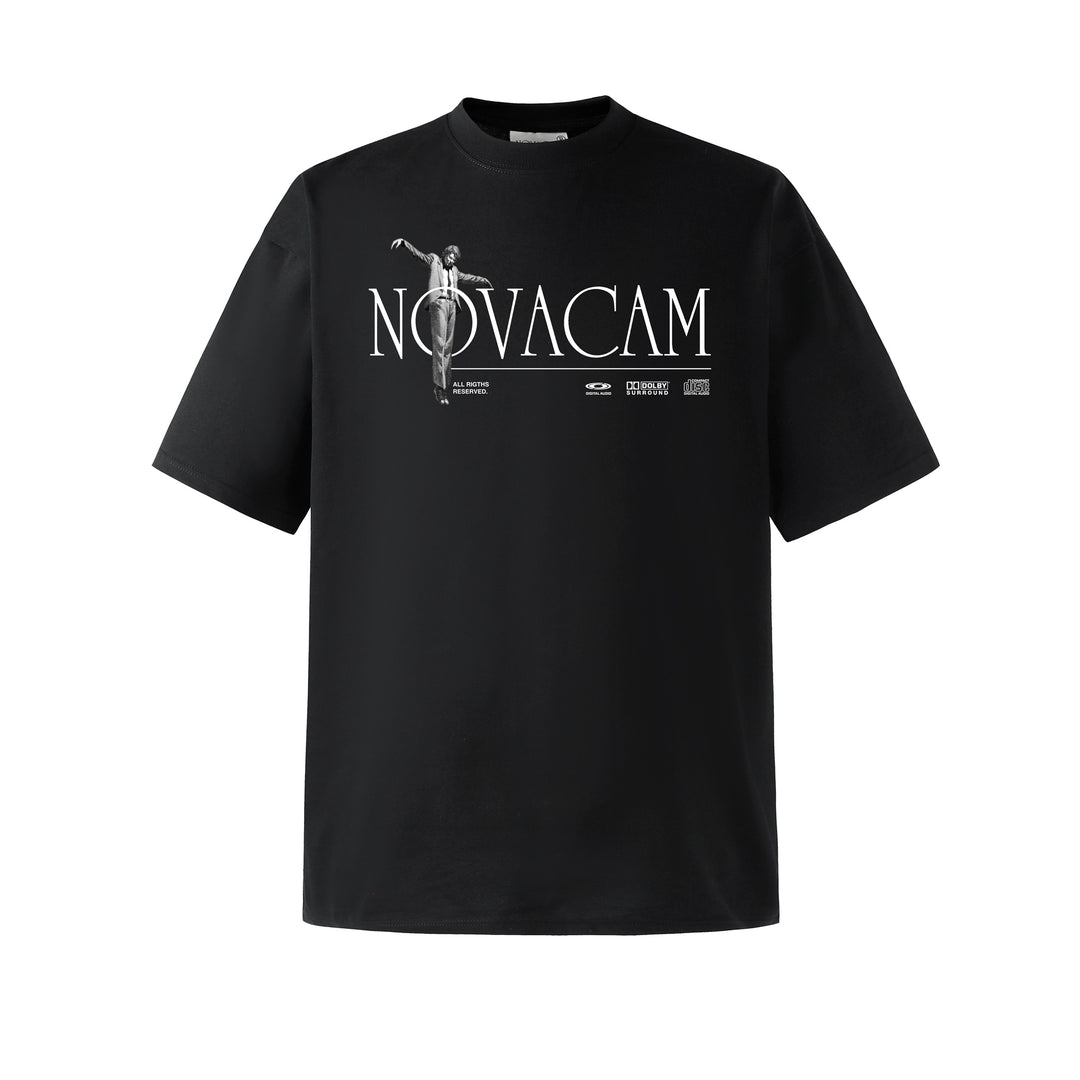 NOVACAM Letter Print Logo Tee | Face 3 Face
