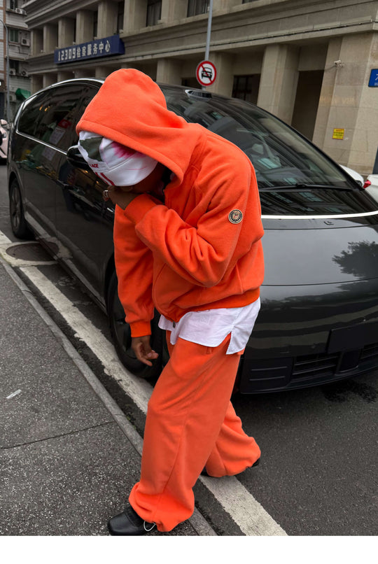 STEEPC Fleece Zip Up Hoodie and Sweatpants Set | Face 3 Face