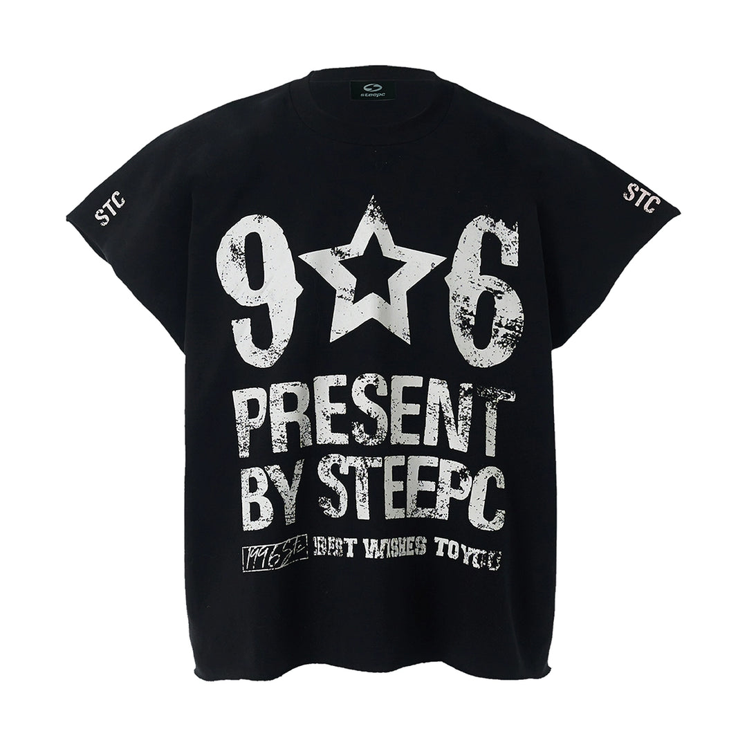 STEEPC Aged Printed Sleeveless Tee | Face 3 Face