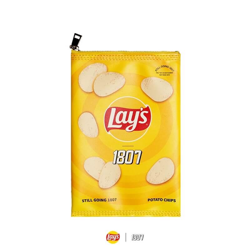 1807 × Lay’s Potato Chips Print PU Leather Small Shoulder Bag | Face 3 Face