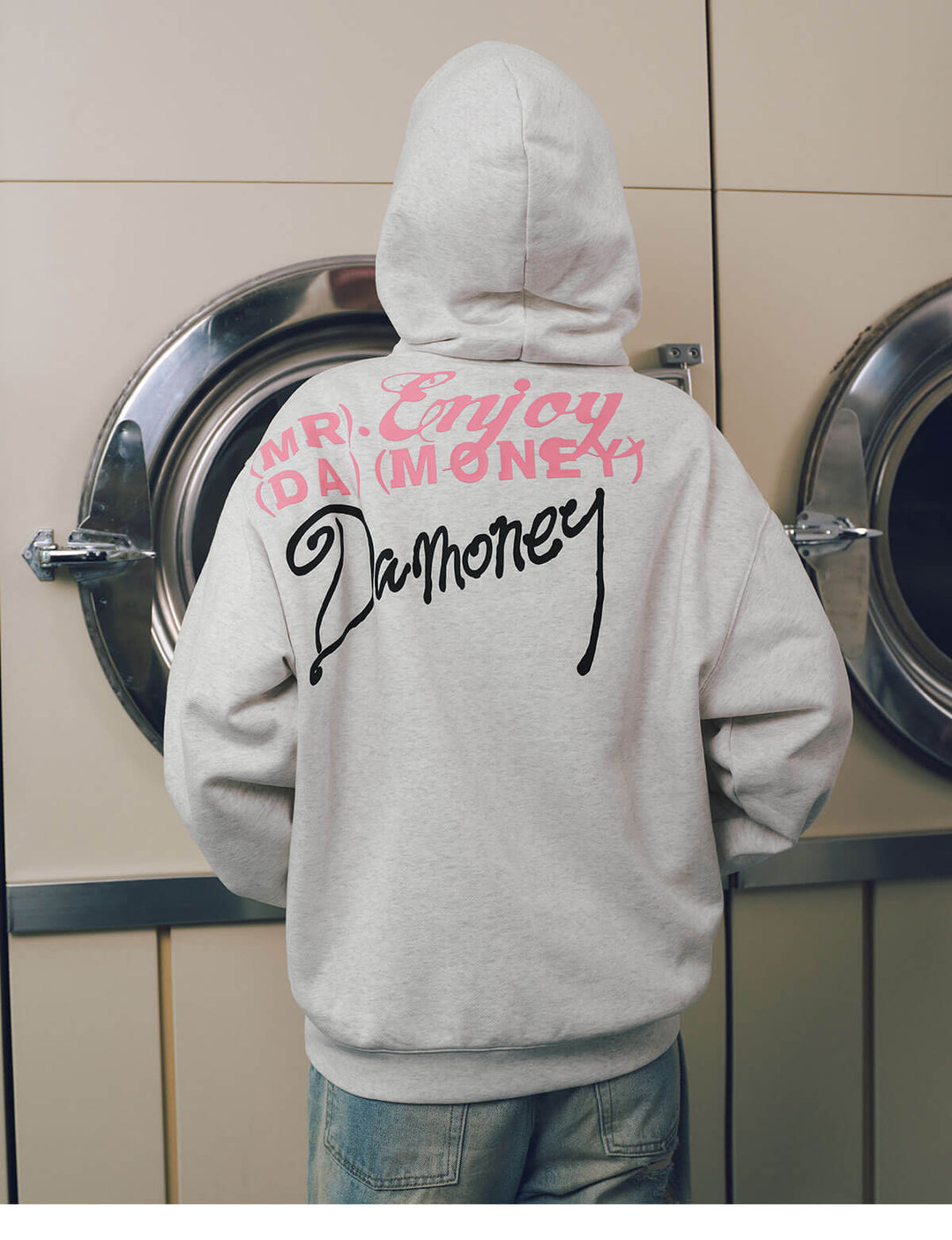 MEDM Handwritten Logo Print Hoodie | Face 3 Face