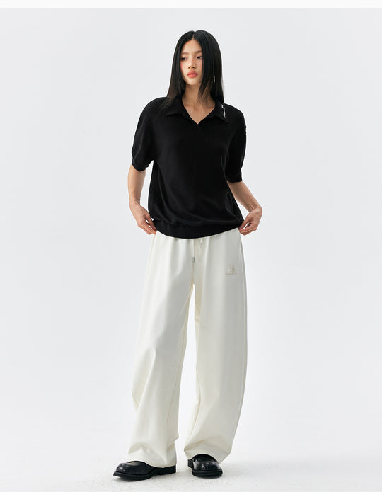 MEDM Handwriting Embroidery Knit Polo | Face 3 Face