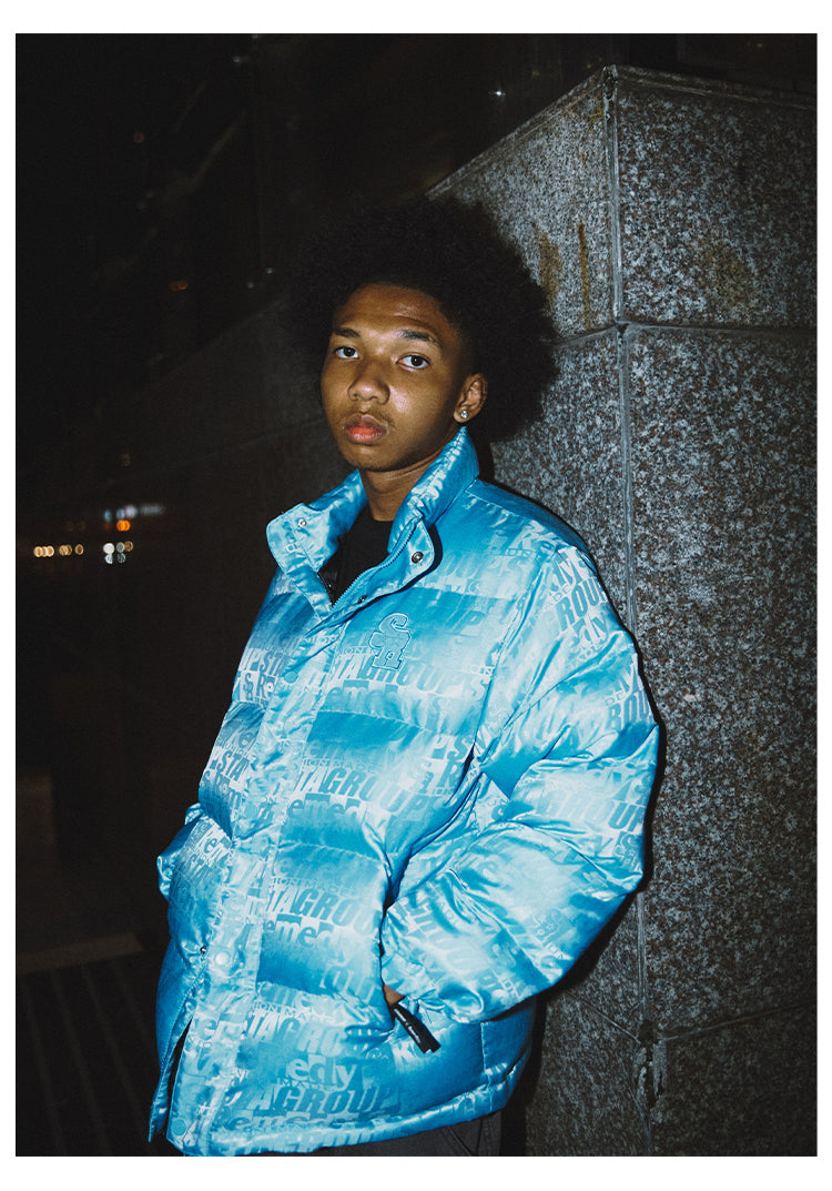 Remedy x STA STARMD SR 3D Logo Full Print Puffer Jacket | Face 3 Face