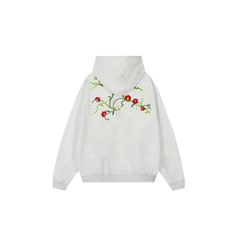 Achock Logo Floral Embroidered Hoodie | Face 3 Face