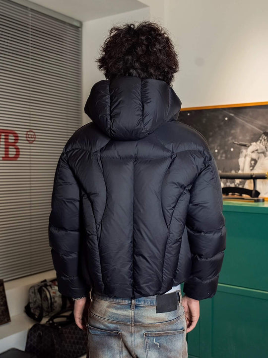 TGFCLUB Oversized Short Hooded Down Jacket | Face 3 Face