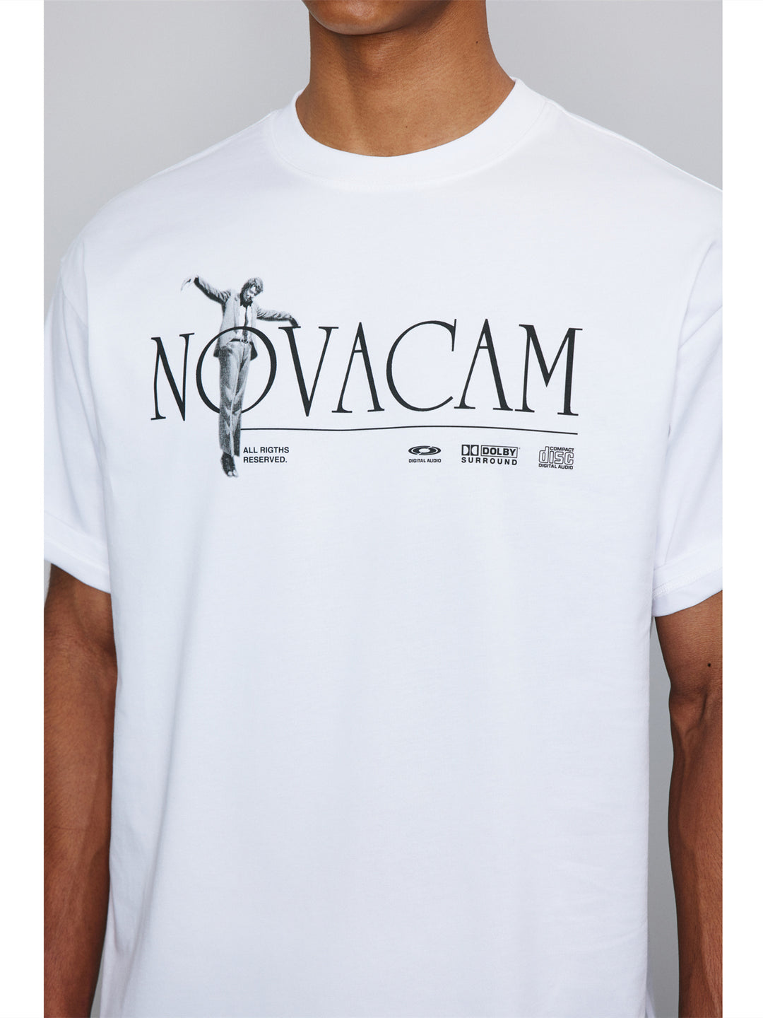 NOVACAM Letter Print Logo Tee | Face 3 Face