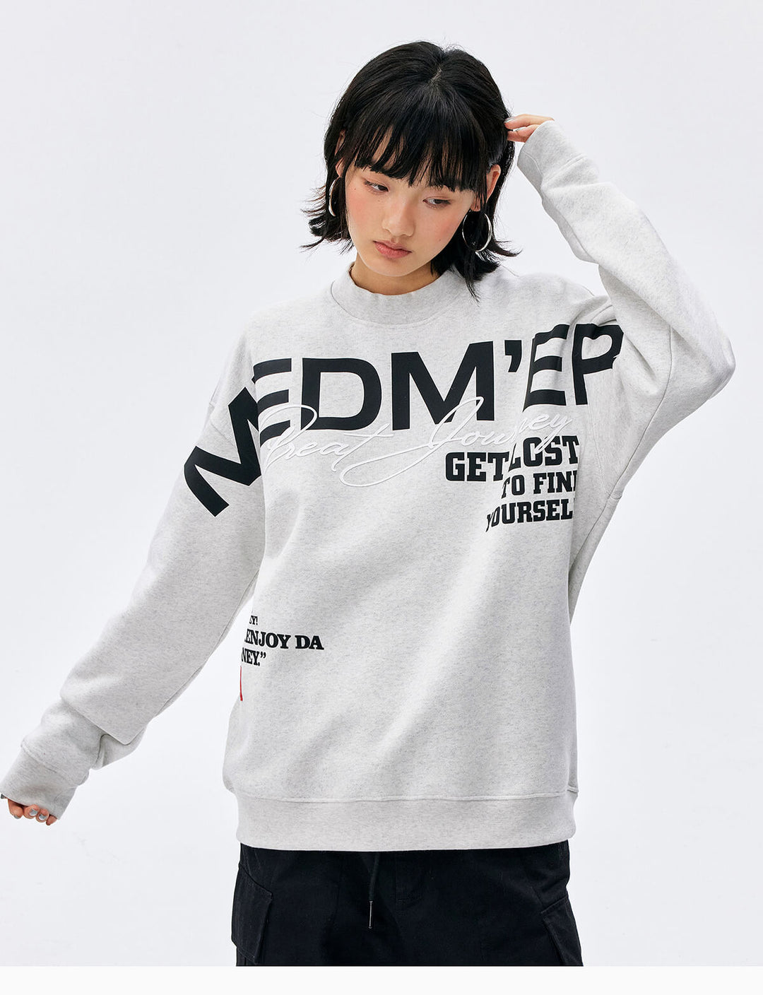 MEDM Big Logo Print Sweatshirt | Face 3 Face