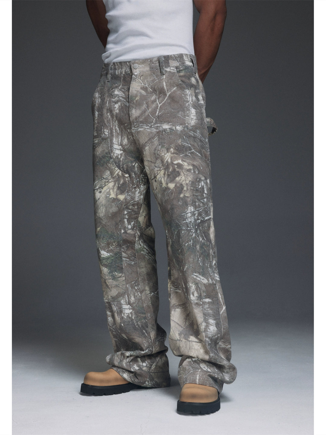 NOVACAM Tree Camo Double-Knee Flared Painter Pants | Face 3 Face