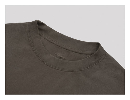 UNDERWATER Brown Sand-Washed Basic Faded Tee | Face 3 Face