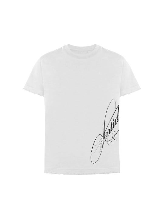 ANTIDOTE Faded Inverted Cross Back Print Short Sleeve Tee