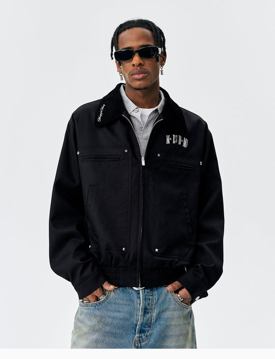 MEDM Studded Harrington Jacket | Face 3 Face