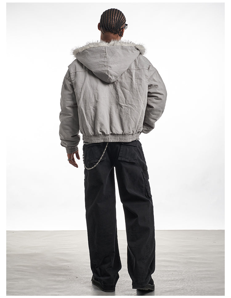 F3F Select Fur Quilted Lining Hoodie Jacket | Face 3 Face