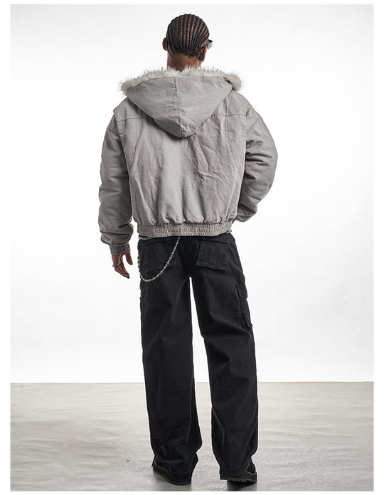 F3F Select Fur Quilted Lining Hoodie Jacket | Face 3 Face