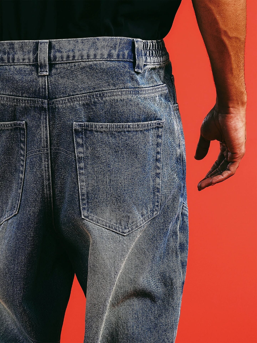 1807 Racing Structured Washed Baggy Jeans | Face 3 Face