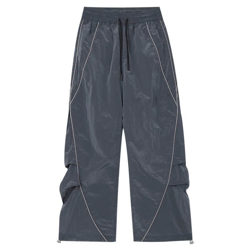 MEDM Sheen Texture Lightweight Utility Track Pants | Face 3 Face