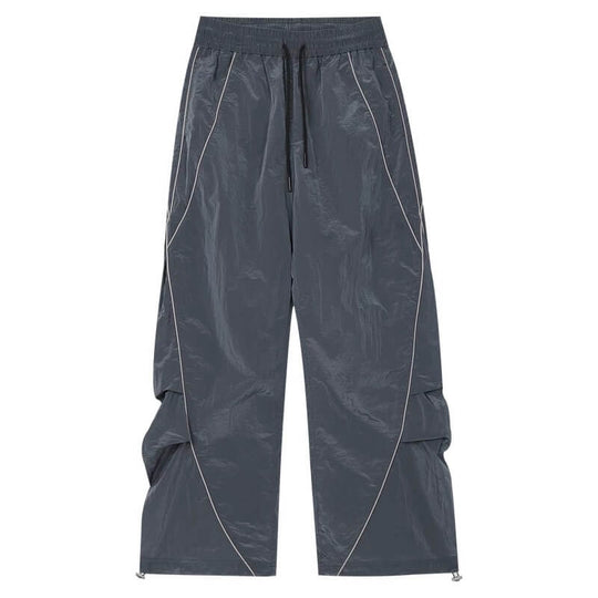 MEDM Sheen Texture Lightweight Utility Track Pants | Face 3 Face