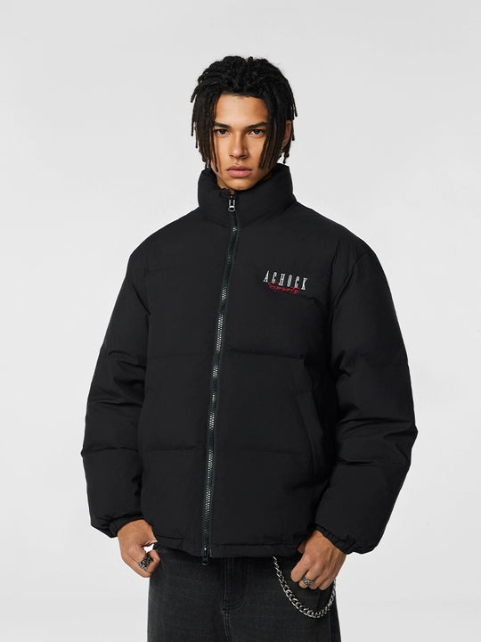 Achock Logo Puffer Down Jacket | Face 3 Face