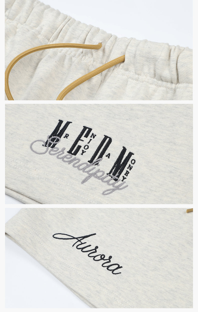 MEDM 3D Embroidered Sweat Shorts | Face 3 Face