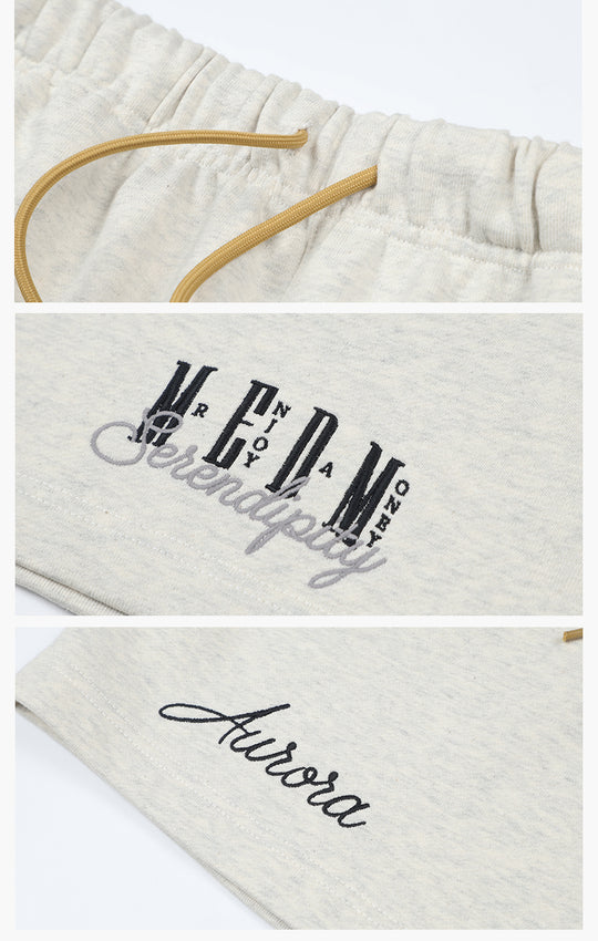 MEDM 3D Embroidered Sweat Shorts | Face 3 Face