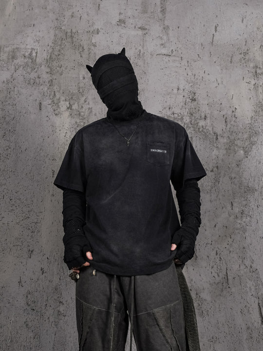 UNDERWATER Aged Wash Damage Vintage Pocket Tee | Face 3 Face