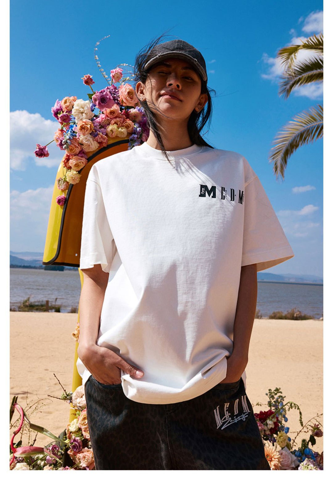 MEDM Colorblock Logo Print Tee | Face 3 Face