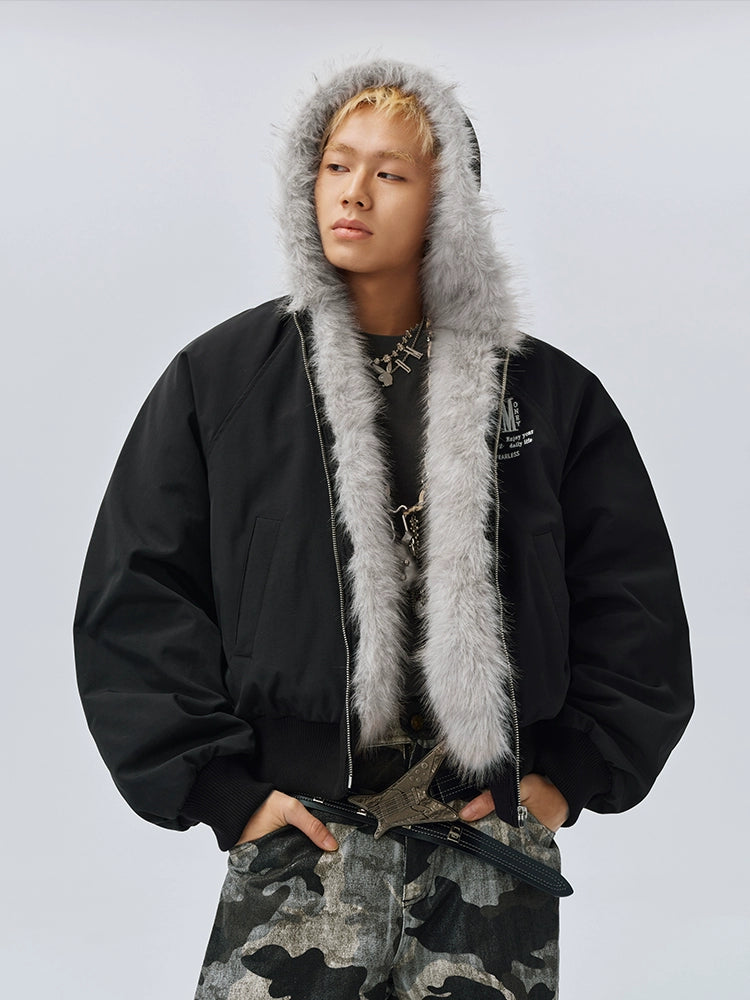 MEDM Fur-Lined Hooded Jacket | Face 3 Face