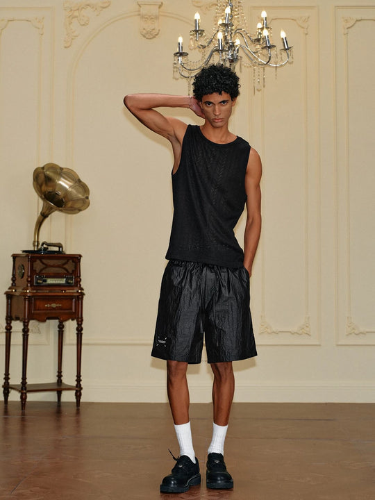 YADcrew Metallic Nylon Quick Dry Shorts | Face 3 Face