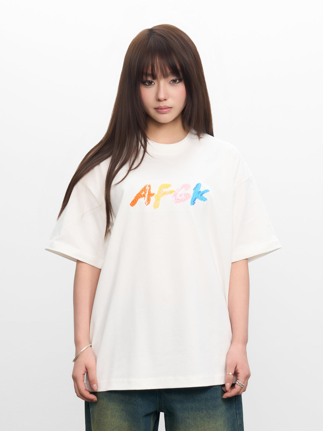 AFGK Handstitched Logo Embroidered Tee | Face 3 Face