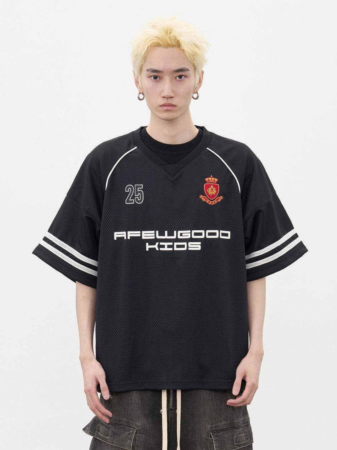 AFGK Badge Mesh Jersey Tee | Face 3 Face