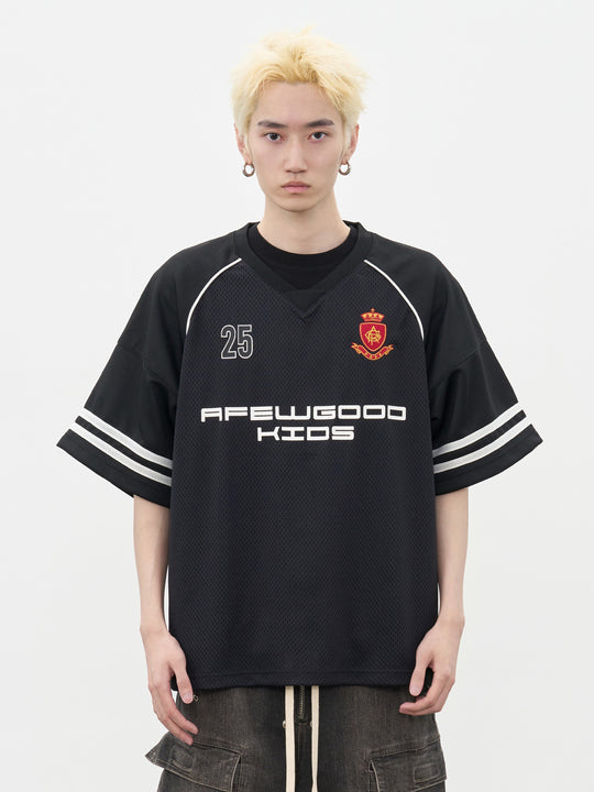 AFGK Badge Mesh Jersey Tee | Face 3 Face