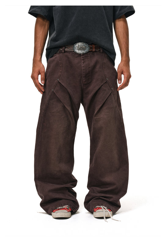 ANTIDOTE 3D Pleated Washed Work Pants | Face 3 Face